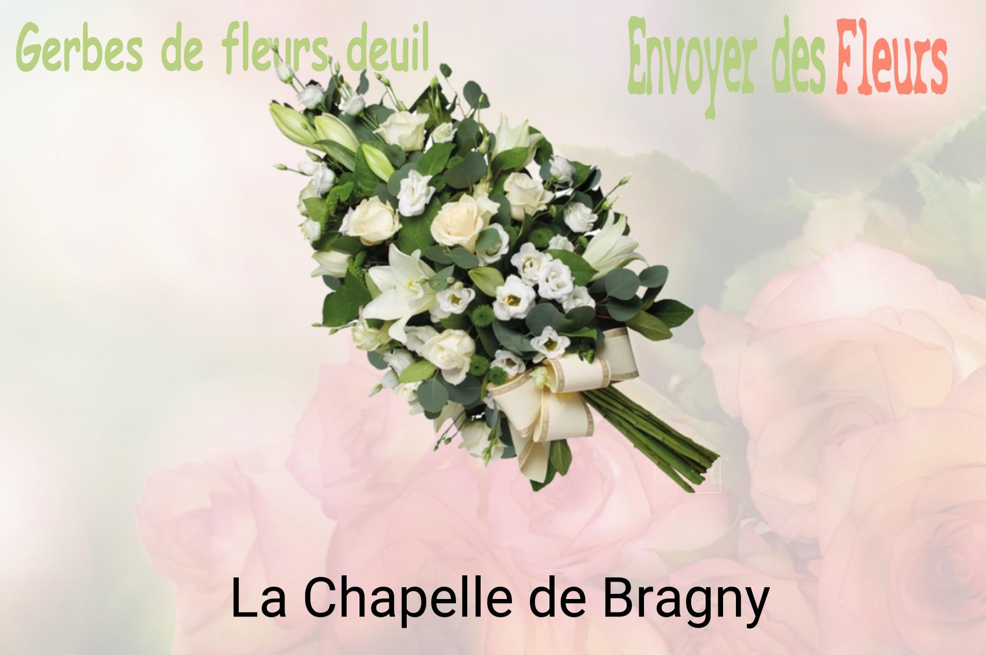 Gerbe de fleurs de deuil livrée à La Chapelle-de-Bragny